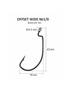 Offset wide No. 1/0