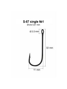 Cseburaska horog No 1